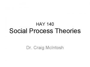 Social process theory