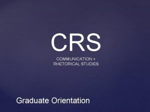 Communication and rhetorical studies