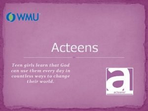 Acteens curriculum