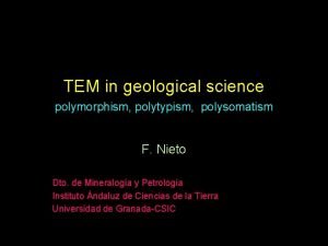 Polytypism geology Polytypism geology