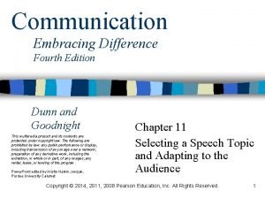 Dunn and goodnights model of communication