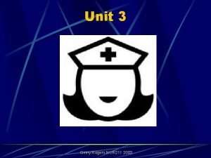 Unit 3 Ginny Rogers NUR 211 2003 One