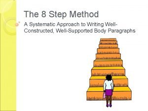 8 step method writing essay