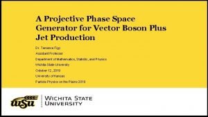 A Projective Phase Space Generator for Vector Boson