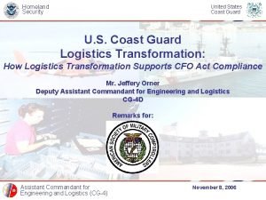 Homeland Security United States Coast Guard U S