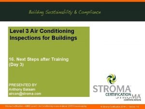Level 3 Air Conditioning Inspections for Buildings 16