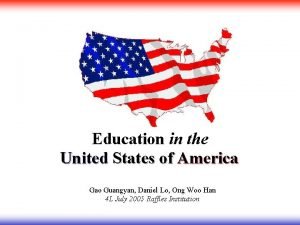 Education in the United States of America Gao
