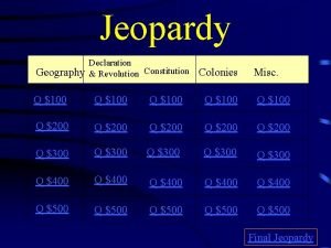 Constitution jeopardy