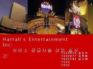 Harrah's entertainment inc