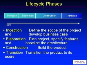 Elaboration construction transition