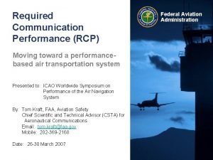 Required communication performance Required communication performance