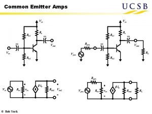 Common Emitter Amps Vcc Rb 1 Vcc Rc