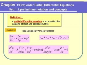 Differential equations chapter 1