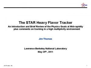 The STAR Heavy Flavor Tracker An Introduction and