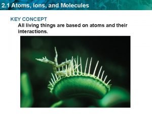 Atoms ions and molecules
