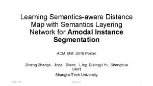 Amodal segmentation