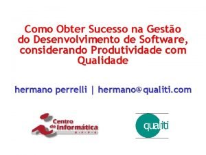 Como Obter Sucesso na Gesto do Desenvolvimento de