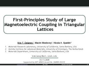 FirstPrinciples Study of Large Magnetoelectric Coupling in Triangular