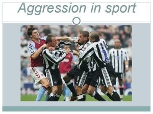 Aggression in sport Home learning Rugby is a