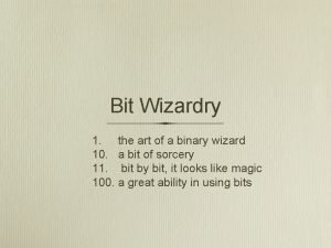 Bit Wizardry 1 the art of a binary