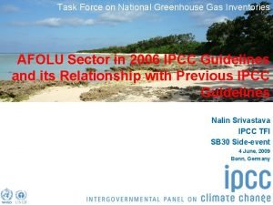 Task Force on National Greenhouse Gas Inventories AFOLU