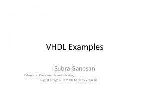 Vhdl