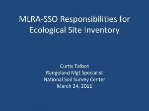 Ecological inventory template