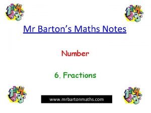 Mr Bartons Maths Notes Number 6 Fractions www