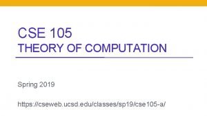 Ucsd cse 105