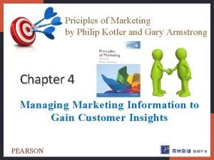 Priciples of Marketing by Philip Kotler and Gary