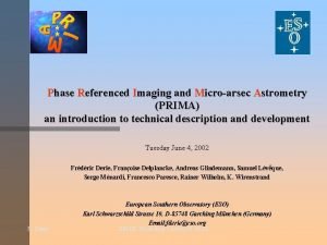 Phase Referenced Imaging and Microarsec Astrometry PRIMA an