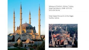 Sinan mosque of selim ii