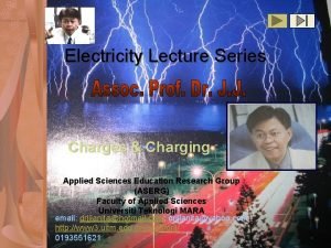 Electricity Lecture Series Charges Charging Applied Sciences Education
