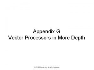 Appendix G Vector Processors in More Depth 2019