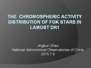 THE CHROMOSPHERIC ACTIVITY DISTRIBUTION OF FGK STARS IN