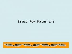 Bread molecules