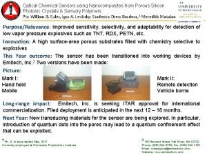 Optical Chemical Sensors using Nanocomposites from Porous Silicon