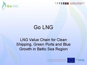 Lng value chain cost structure
