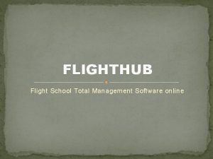 Flight school management platform
