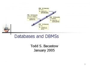 IST 210 Databases and DBMSs Todd S Bacastow