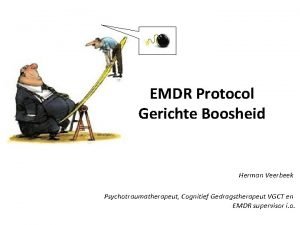 EMDR Protocol Gerichte Boosheid Herman Veerbeek Psychotraumatherapeut Cognitief