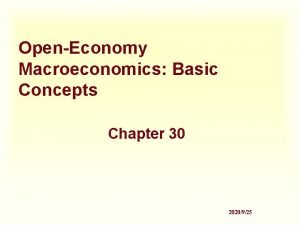 OpenEconomy Macroeconomics Basic Concepts Chapter 30 2020925 IN