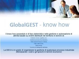 Deca srl Global GEST wwwdecasrl com Global GEST