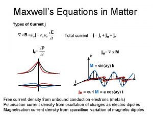 Maxwell equations in matter