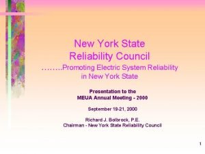 New york state reliability council