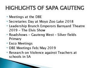 Sapa gauteng