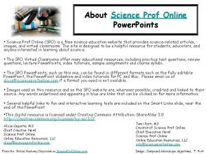 Science prof online