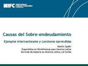 Causas del Sobreendeudamiento Ejemplos Internacionales y Lecciones Aprendidas