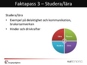 Faktapass 3 Studeralra Exempel p delaktighet och kommunikation