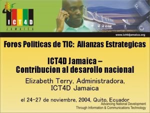 Foros Politicas de TIC Alianzas Estrategicas ICT 4